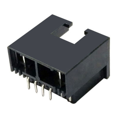 Rj45 8p8c Connector Pcb Jack Leds Apptional Sink Plate Type Rj45 8pin Connector